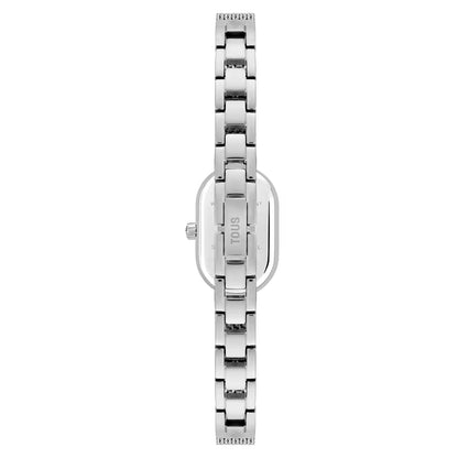 JEWEL ANALOG WATCH WITH OVAL ICON STEEL BRACELET