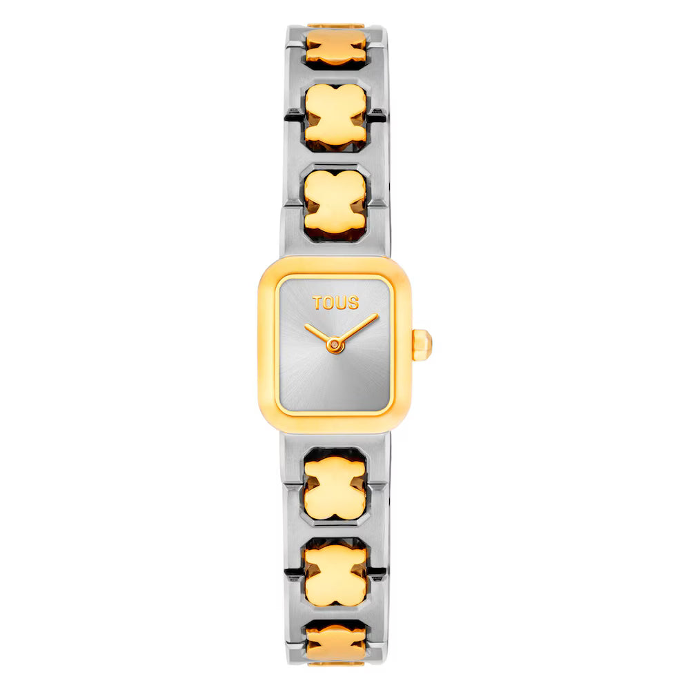 ANALOG WATCH WITH STEEL AND GOLD-PLATED STEEL BRACELET ICON TIME