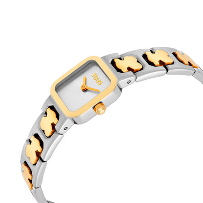 ANALOG WATCH WITH STEEL AND GOLD-PLATED STEEL BRACELET ICON TIME